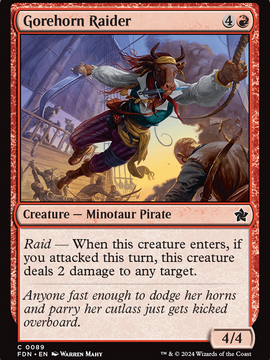 Gorehorn Raider (FDN-089) - Foundations
