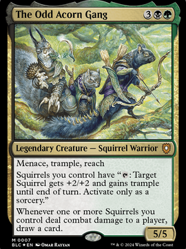 The Odd Acorn Gang (BLC-007) - Bloomburrow Commander Foil