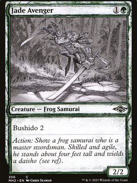 Jade Avenger (MH2-356) - Modern Horizons 2: (Showcase)