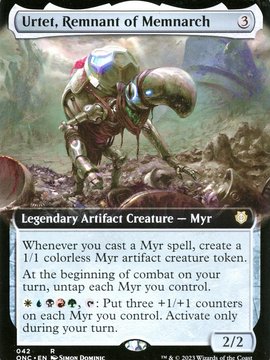 Urtet, Remnant of Memnarch (ONC-042) - Phyrexia: All Will Be One Commander: (Extended Art)