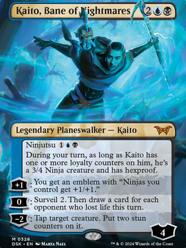 Kaito, Bane of Nightmares (DSK-328) - Duskmourn: House of Horror (Borderless) Foil