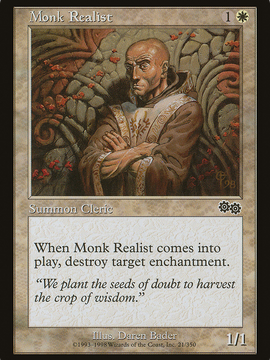 Monk Realist (USG-021) - Urza's Saga