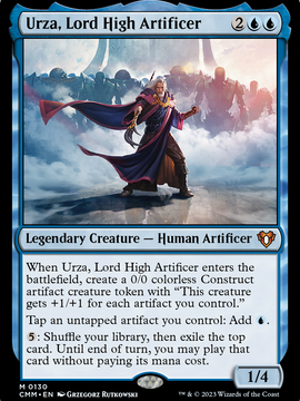 Urza, Lord High Artificer (CMM-130) - Commander Masters