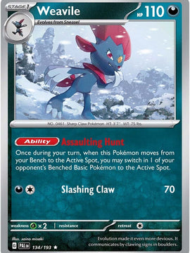 Weavile (134/193) [Scarlet & Violet: Paldea Evolved]