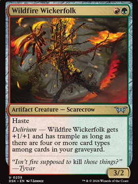 Wildfire Wickerfolk (DSK-239) - Duskmourn: House of Horror