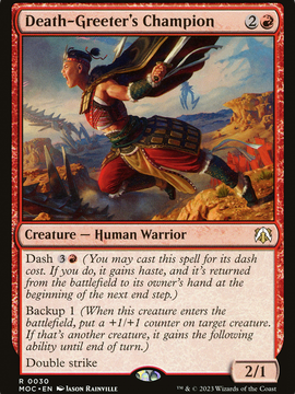 Death-Greeter's Champion (MOC-030) - March of the Machine Commander