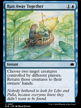 Run Away Together (BLB-067) - Bloomburrow Foil