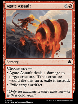Agate Assault (BLB-122) - Bloomburrow Foil