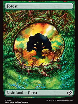 Forest (TDM-291) - Tarkir: Dragonstorm Foil