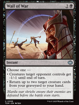 Wail of War (TDM-098) - Tarkir: Dragonstorm Foil