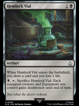 Hemlock Vial (ACR-026) - Assassin's Creed Foil