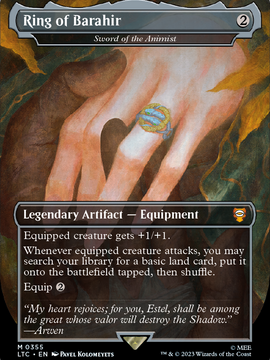 Sword of the Animist (LTC-355) - Tales of Middle-earth Commander / Ring of Barahir (Borderless)