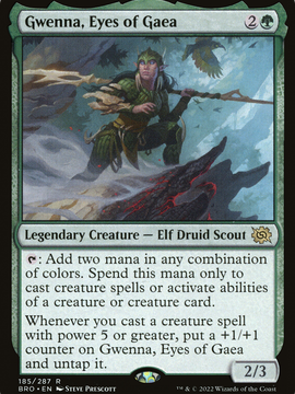 Gwenna, Eyes of Gaea (BRO-185) - The Brothers' War