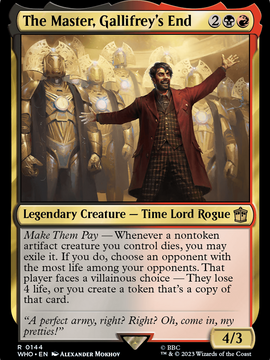 The Master, Gallifrey's End (WHO-144) - Doctor Who