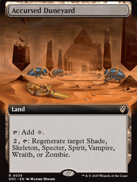 Accursed Duneyard (Extended Art) (DRC-036) - Commander: Aetherdrift