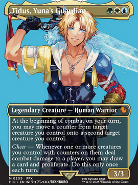 Tidus, Yuna's Guardian (FIC-205) - Commander: FINAL FANTASY (Borderless)