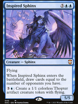 Inspired Sphinx (KHC-040) - Kaldheim Commander