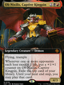 Ob Nixilis, Captive Kingpin (MAT-176) - March of the Machine: The Aftermath: (Extended Art) Foil