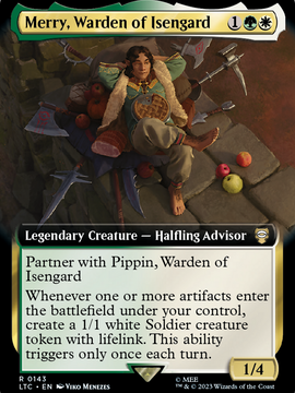 Merry, Warden of Isengard (LTC-143) - Tales of Middle-earth Commander: (Extended Art)