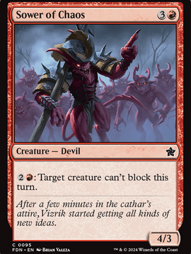 Sower of Chaos (FDN-095) - Foundations Foil