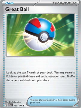 Great Ball (183/193) [Scarlet & Violet: Paldea Evolved]