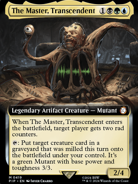 The Master, Transcendent (PIP-419) - Fallout: (Extended Art) Foil
