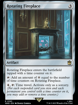 Rotating Fireplace (WHO-183) - Doctor Who
