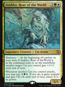 Arahbo, Roar of the World (C17-035) - Commander 2017 Foil