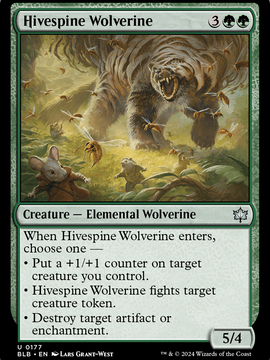 Hivespine Wolverine (BLB-177) - Bloomburrow