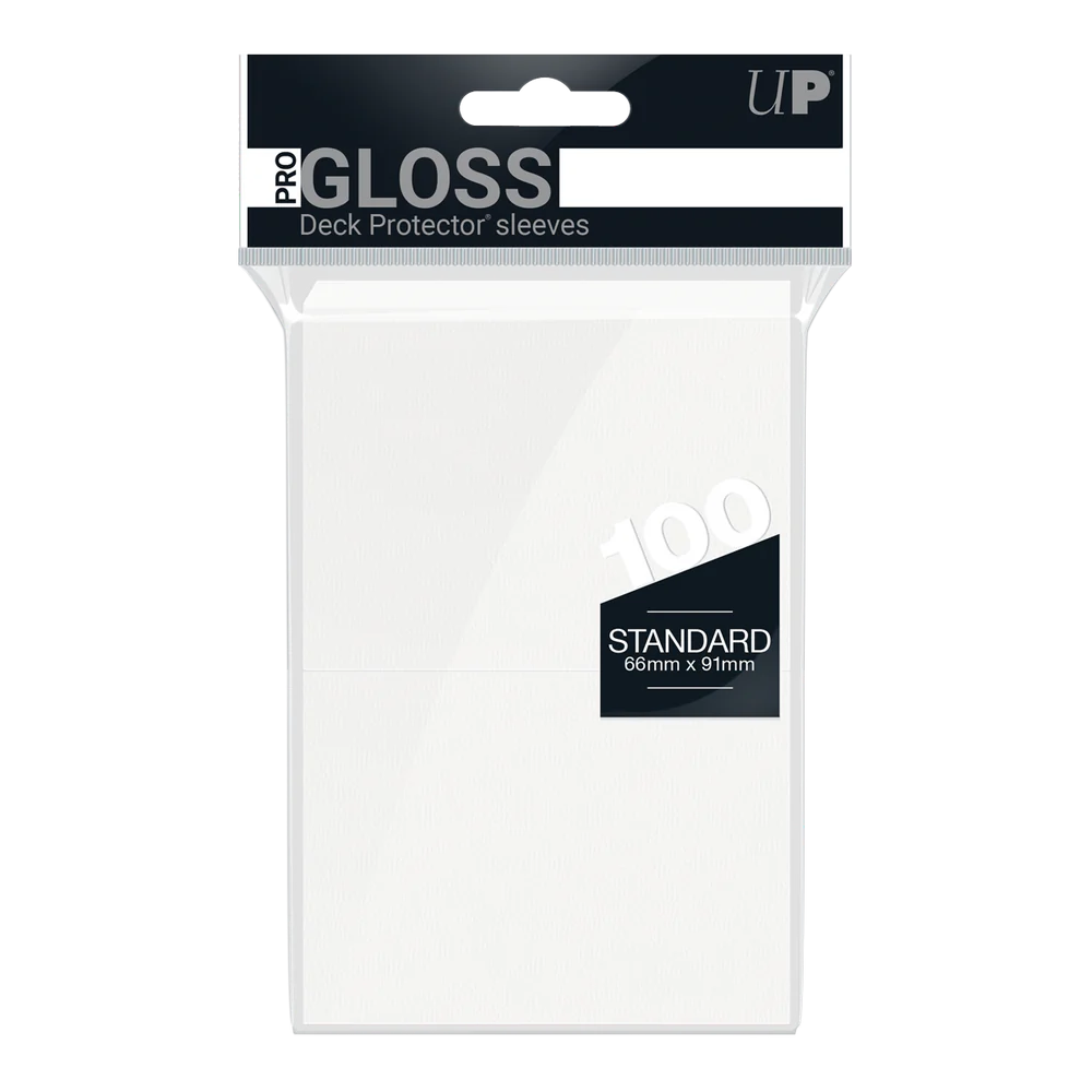 Ultra Pro - Gloss Standard Deck Protector Sleeves - 100 Count - White