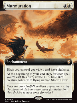 Murmuration (BLC-046) - Bloomburrow Commander: (Extended Art)