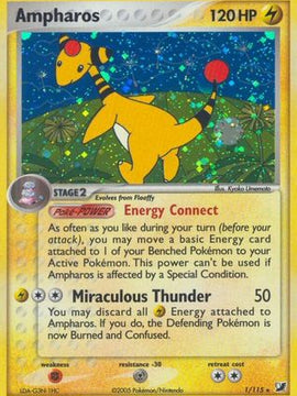 Ampharos (1/115) (Stamped) [EX: Unseen Forces]