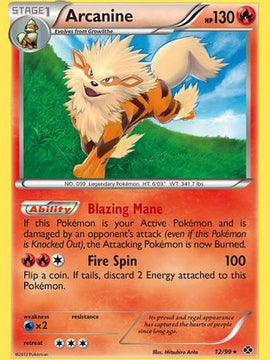 Arcanine (12/99) [Black & White: Next Destinies]