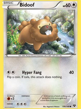 Bidoof (106/146) [XY: Base Set]
