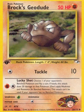 Brock's Geodude (38) [Gym Heroes] 1st Edition