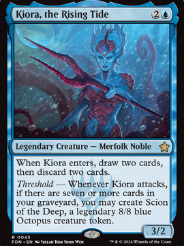 Kiora, the Rising Tide (FDN-045) - Foundations Foil
