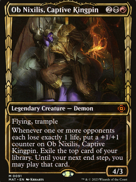 Ob Nixilis, Captive Kingpin (MAT-091) - March of the Machine: The Aftermath: (Showcase) Foil