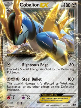 Cobalion EX (93/135) [Black & White: Plasma Storm]