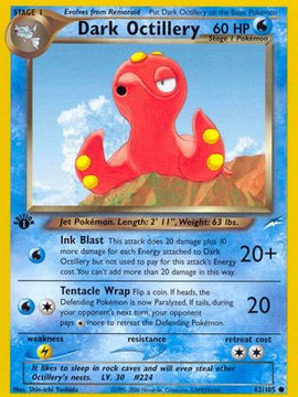 Dark Octillery (62/105) [Neo Destiny 1st Edition]