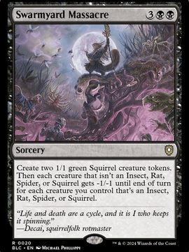 Swarmyard Massacre (BLC-020) - Bloomburrow Commander