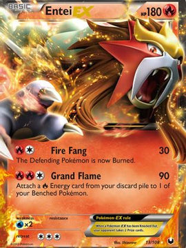 Entei EX (13/108) [Black & White: Dark Explorers]