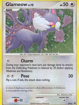 Glameow (DP23) [Diamond & Pearl: Black Star Promos]
