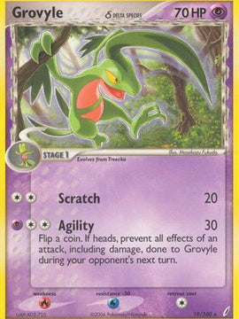 Grovyle(19/100) (Delta Species) [EX: Crystal Guardians]