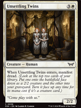 Unsettling Twins (DSK-038) - Duskmourn: House of Horror
