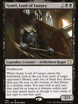 Gonti, Lord of Luxury (AFC-100) - Forgotten Realms Commander