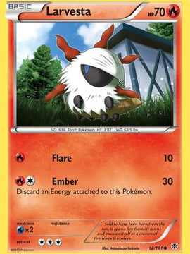Larvesta (12/101) [Black & White: Plasma Blast]