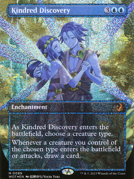 Kindred Discovery (WOT-089) - Wilds of Eldraine: Enchanting Tales (Borderless) Foil