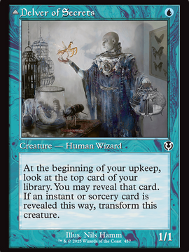 Delver of Secrets // Insectile Aberration (Retro Frame) (INR-457) - Innistrad Remastered Foil