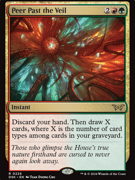 Peer Past the Veil (DSK-226) - Duskmourn: House of Horror Foil