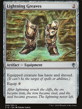 Lightning Greaves (C16-260) - Commander 2016